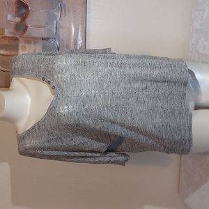 ROXY light weight knit. White and grey. Size XL. Pre-owned. Gently used.